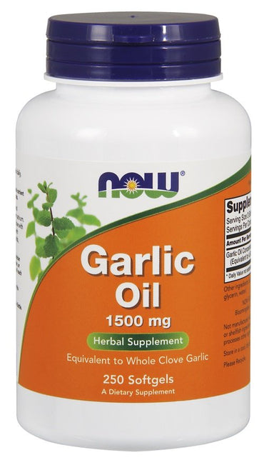 NOW Foods, Garlic Oil, 1500mg - 250 softgels