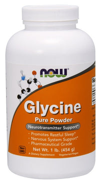 NOW Foods, Glycine, Pure Powder - 454g