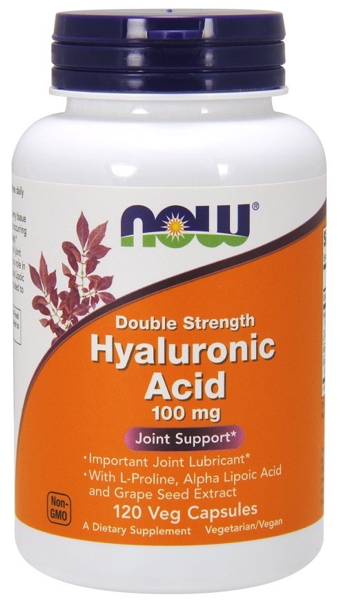 NOW Foods, Hyaluronic Acid, 100mg Double Strength - 120 vcaps
