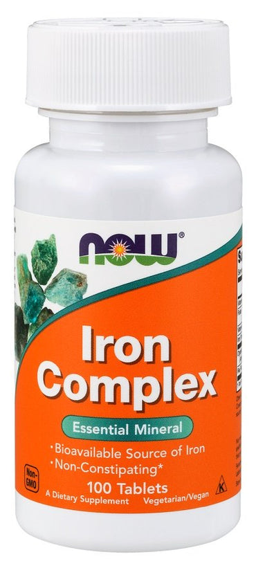NOW Foods, Iron Complex - 100 tablets