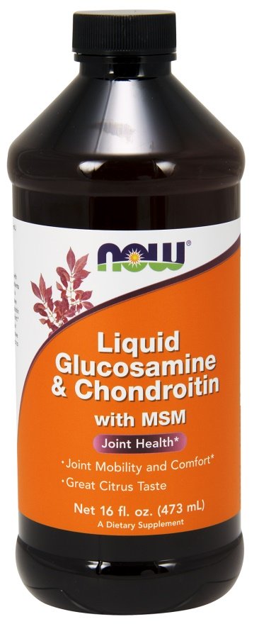 NOW Foods, Glucosamine & Chondroitin with MSM Liquid - 473ml.