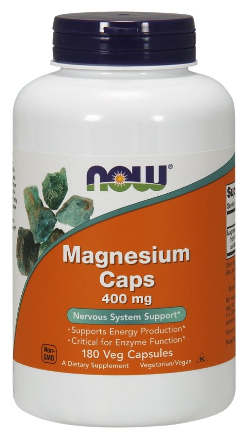 NOW Foods, Magnesium, 400mg - 180 vcaps