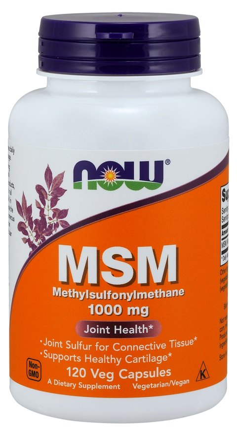 NOW Foods, MSM Methylsulphonylmethane, 1000mg - 120 vcaps