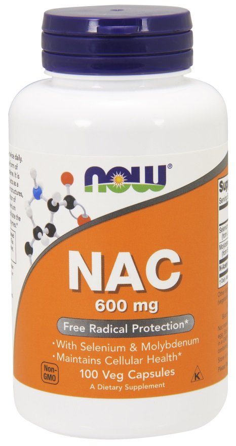 NOW Foods, NAC with Selenium & Molybdenum, 600mg - 100 vcaps