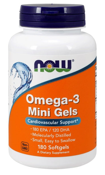 NOW Foods, Omega-3 Mini Gels - 180 softgels