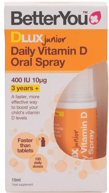 BetterYou, DLux Junior Daily Vitamin D Mundspray – 15 ml.