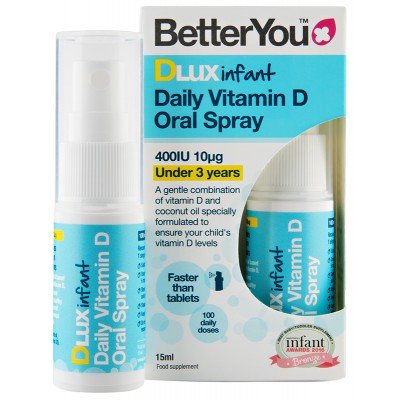 BetterYou, DLux Infant Daily Vitamin D Oral Spray - 15 ml.