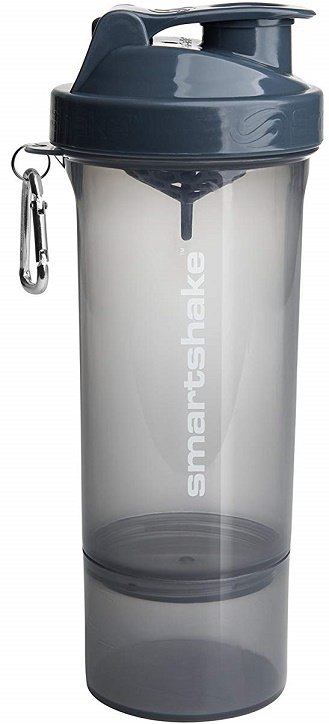SmartShake, Série Slim, Cinza Stormy - 500 ml.