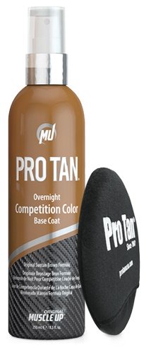 Pro Tan, Overnight Competition Color Base Coat, (Spray With Applicator) - 250 ml.