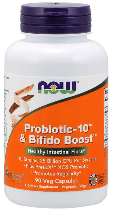 NOW Foods, Probiotic-10 & Bifido Boost - 90 vcaps