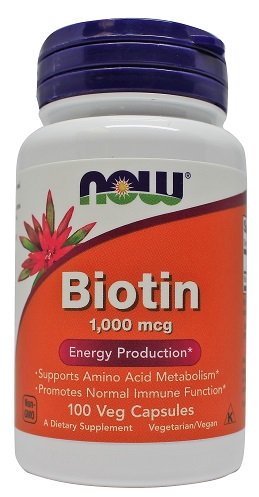 NOW Foods, Biotin, 1000mcg - 100 vcaps