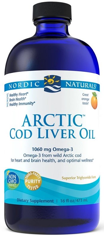 Nordic Naturals, Arctic Cod Liver Oil, 1060mg Orange - 473 ml.