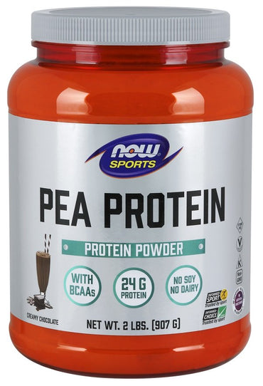 NOW Foods, Pea Protein, Dutch Chocolate - 907g