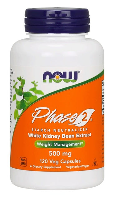 NOW Foods, Phase 2 - White Kidney Bean Extract, 500mg - 120 vcaps