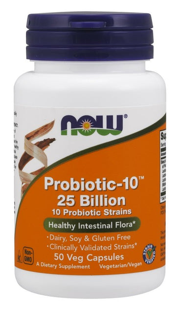 NOW Foods, Probiotic-10, 25 Billion - 50 vcaps
