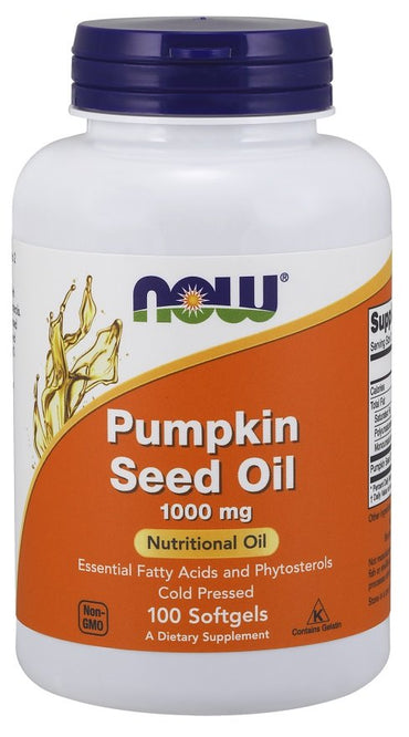 NOW Foods, Pumpkin Seed Oil, 1000mg - 100 softgels