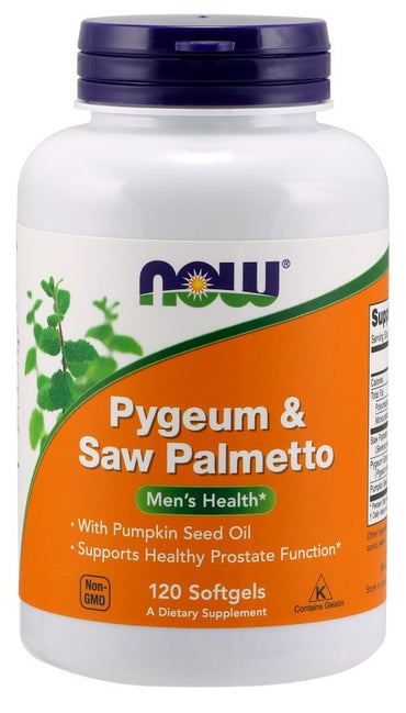 NOW Foods, Pygeum & Saw Palmetto - 120 softgels