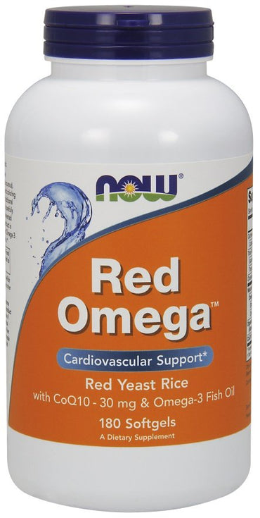 NOW Foods, Red Omega (Red Yeast Rice) - 180 softgels