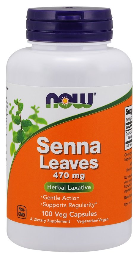 NOW Foods, frunze de Senna, 470 mg - 100 vcaps