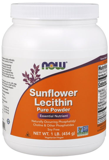 NOW Foods, Sunflower Lecithin, Pure Powder - 454g