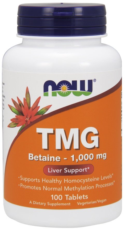 NOW Foods, TMG (Trimethylglycine), 1000mg - 100 tabs