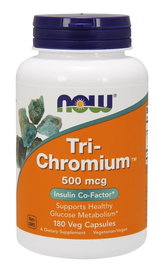 NOW Foods, Tri-Chromium, 500mcg - 180 vcaps