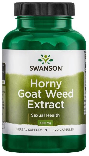 Swanson, Horny Goat Weed Extract, 500mg - 120 kapslar