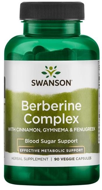 Swanson, Berberine Complex with Cinnamon, Gymnema & Fenugreek - 90 vcaps