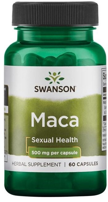 Swanson, Maca Extract, 500mg - 60 caps