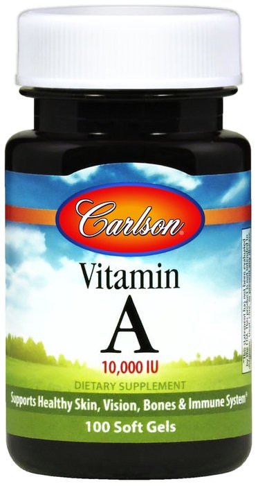 Carlson Labs, Vitamin A, 10 000 IU - 250 softgels