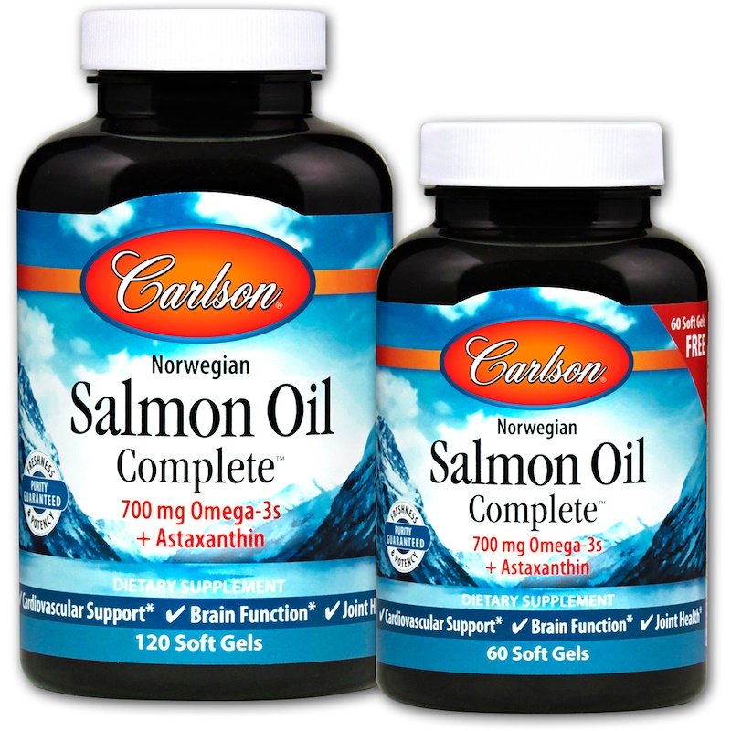Carlson Labs, Norwegian Salmon Oil Complete - 120 + 60 softgels