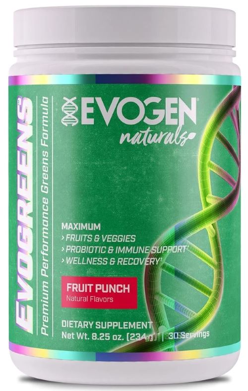 Evogen, Evogreens Naturals, Fruit Punch - 234g