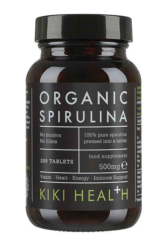 KIKI Health, Spirulina Organic, 500mg - 200 tablets