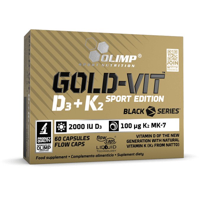 Olimp Nutrition, Gold Vit D3 + K2 Sport Edition - 60 caps