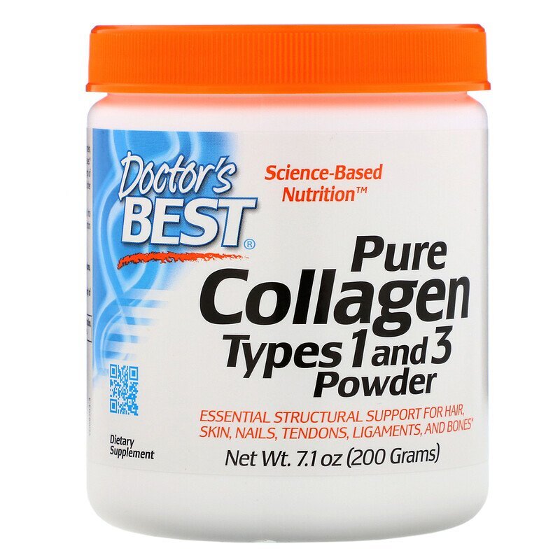 Doctor's Best, Pure Collagen Types 1 and 3, Powder - 200g