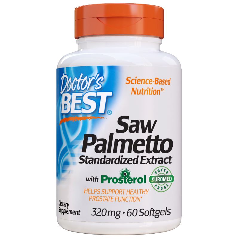 Doctor's Best, Saw Palmetto Standardized Extract with Prosterol, 320mg - 60 softgels