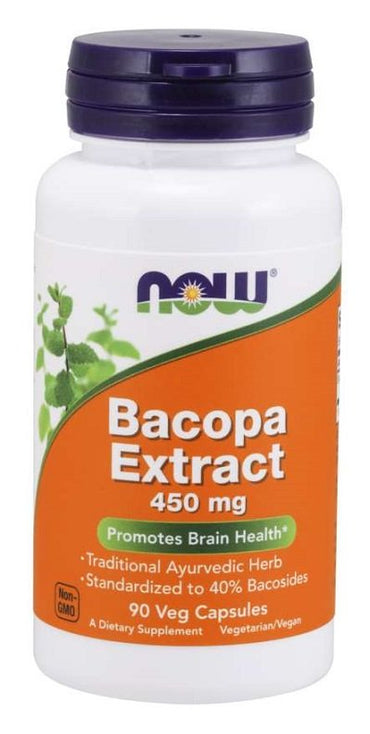 NOW Foods, Bacopa Extract, 450mg - 90 vcaps