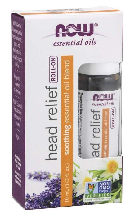 NOW Foods, Essential Oil, Head Relief Blend Roll-On - 10 ml.