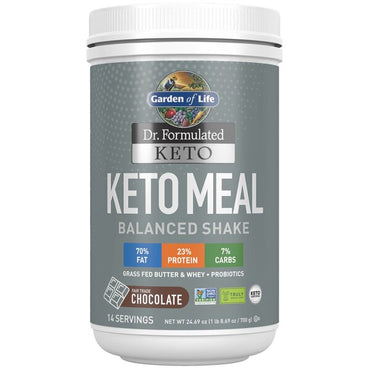 Garden of Life, Dr. Formulated Keto Meal, Chocolate - 700g
