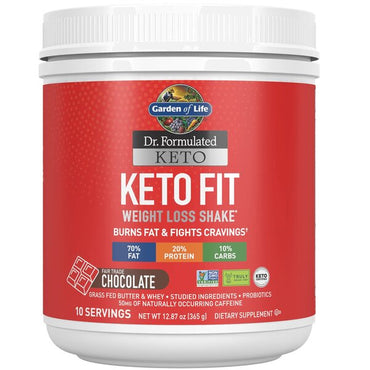 Garden of Life, Dr. Formulated Keto Fit, Chocolate - 365g