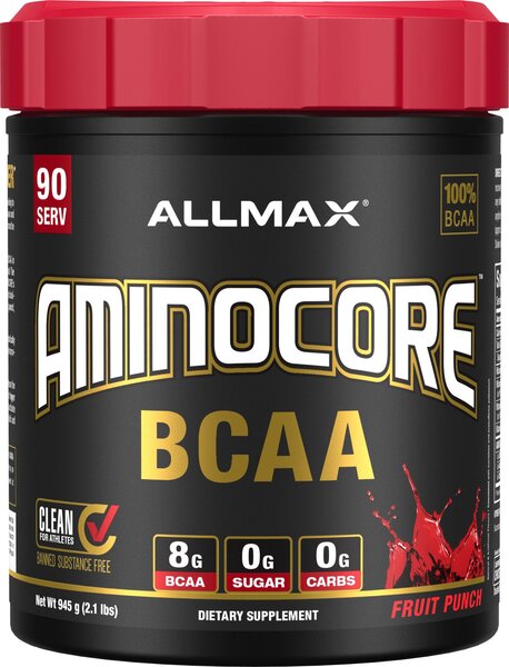 AllMax Nutrition, Aminocore BCAA, Fruit Punch Blast - 945g