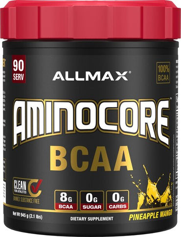 AllMax Nutrition, Aminocore BCAA, Pineapple Mango - 945g