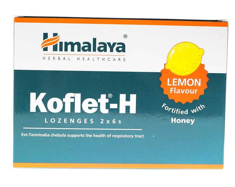 Himalaya, Koflet-H, Lemon - 12 lozenges