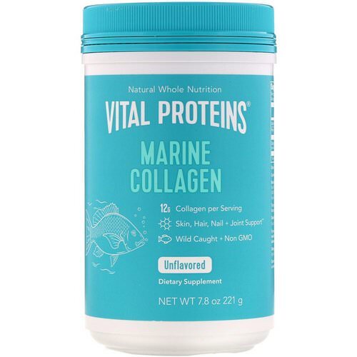 Proteínas vitales, colágeno marino, sin sabor - 221g