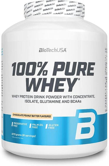 BioTechUSA, 100% Pure Whey, Chocolate Peanut Butter - 2270g