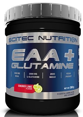 SciTec, EAA + Glutamine, Cherry Lime - 300g