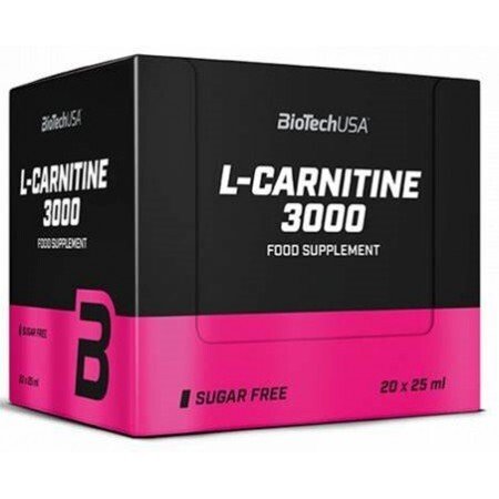 BioTechUSA, L-Carnitine 3000, Lemon - 20 x 25 ml.