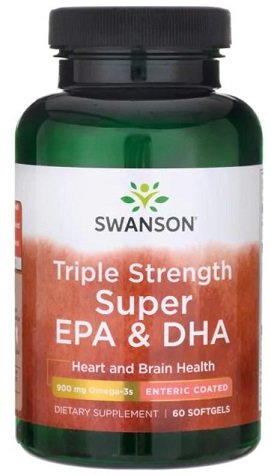 Swanson, Triple Strength Super EPA & DHA, 900mg - 60 softgels