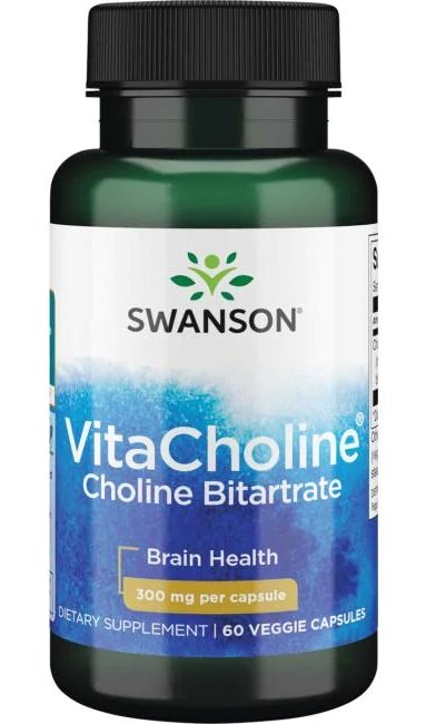 Swanson, VitaCholine Choline Bitartrate, 300mg - 60 vcaps