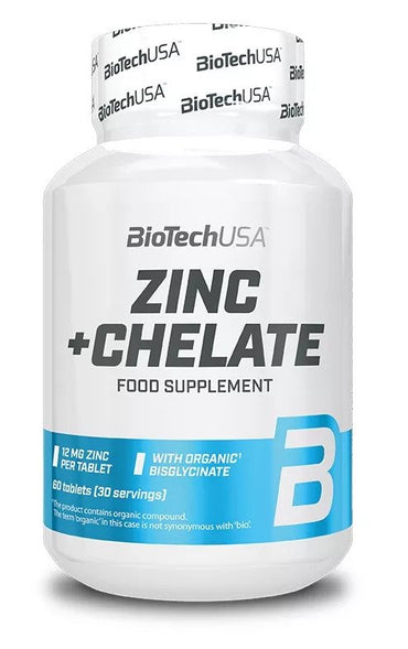 BioTechUSA, Zinc + Chelate - 60 tablets